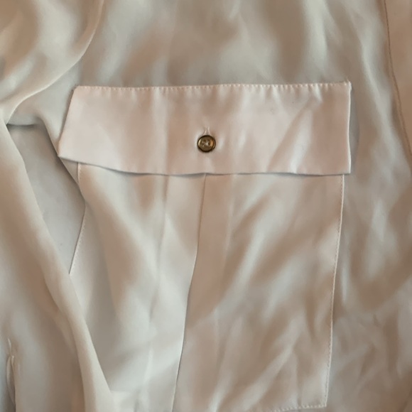 Robert Rodriguez white, sheer tunic. Long sleeve. Size medium - Picture 5 of 13